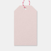 Pink Highland Koe Birthday Party Favor Cadeaulabel (Achterkant)