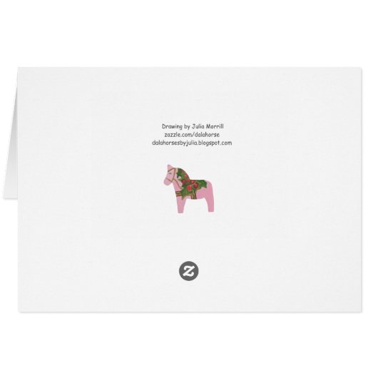 Pink Holiday Horse (Achterkant Horizontaal)