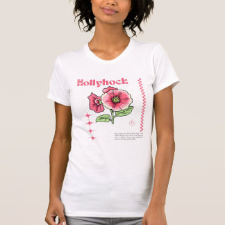 Pink Hollyhock T-shirt