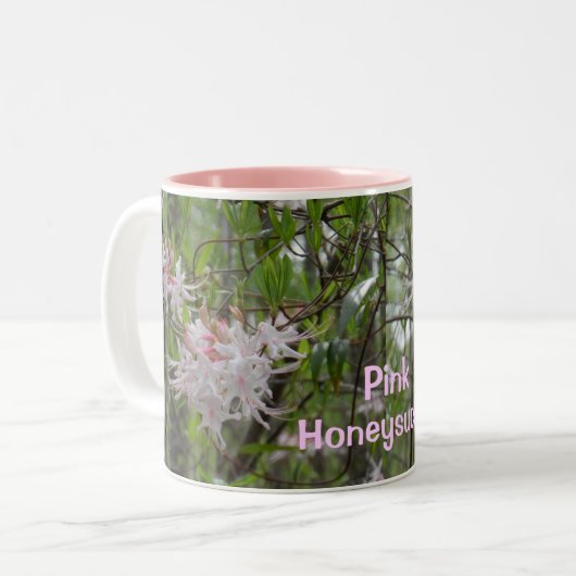 Pink Honeysuckle Mok (Voorkant links)