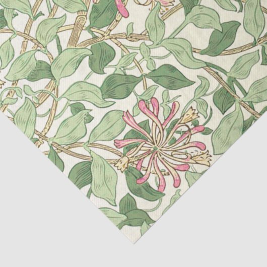 Pink Honeysuckle William Morris Tissuepapier (Detail)