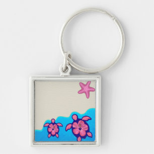 Pink Honu Turtles Sleutelhanger