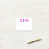 Pink HOPE Hummingbird Foto 4x3 Opmerkingen Post-it® Notes (Op bureau)