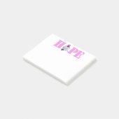 Pink HOPE Hummingbird Foto 4x3 Opmerkingen Post-it® Notes (Schuin)