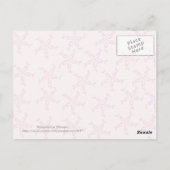 Pink Hope Overlevende van het Bewustzijn van borst Briefkaart (Achterkant)