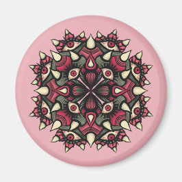 Pink Horror Circus: Kaleidoscopische ogen en hoorn Magneet