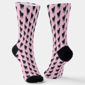 Pink horse socks sokken (Gebogen)