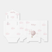 Pink Hot Air Balloon Girl Baby Shower Thank You Bedankdoosjes (Uitgevouwen)