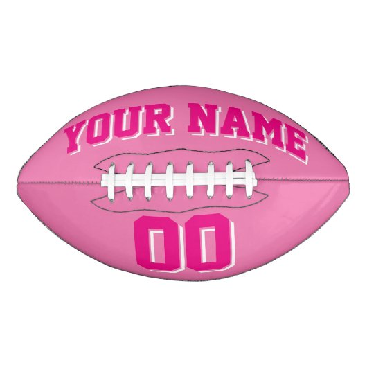 PINK HOT PINK EN WITTE Football (Voorkant)