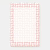 Pink Houndstooth Post merkt op Post-it® Notes (Voorkant)