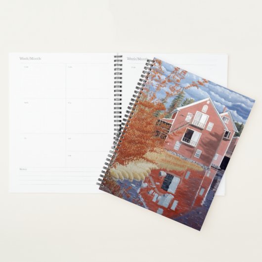Pink House in Autumn Planner (Display)