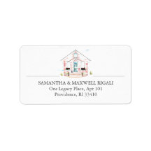 Pink House Retour Adreslabels