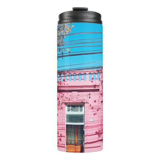 PINK HOUSE THERMOSBEKER (Voorkant)
