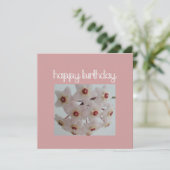 Pink Hoya Flower Birthday Kaart (Staand voorkant)