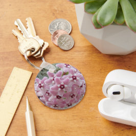 Pink Hoya Plant Flowers Floral Sleutelhanger