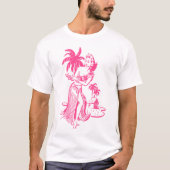 Pink Hula Girl T-Shirt (Voorkant)