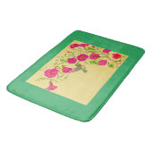 Pink Hummingbird Bath Mat (Gekanteld)