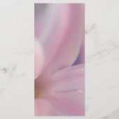 Pink Hyacinth Flowers Wedding Programme Programmakaart (Achterkant)