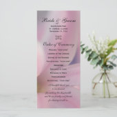 Pink Hyacinth Flowers Wedding Programme Programmakaart (Staand voorkant)