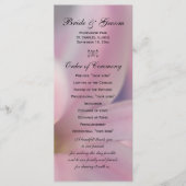 Pink Hyacinth Flowers Wedding Programme Programmakaart (Voorkant)