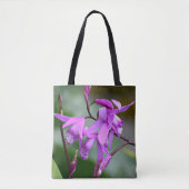 Pink Hyacinth Orchids Floral Tote Bag (Voorkant)