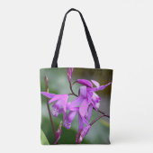 Pink Hyacinth Orchids Floral Tote Bag (Achterkant)