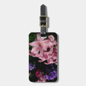 Pink Hyacinth Spring Floral Bagagelabel (Voorkant verticaal)