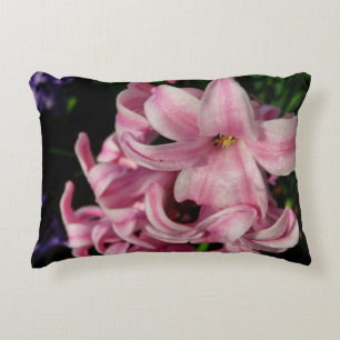 Pink Hyacinth Spring Floral Decoratief Kussen