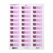 Pink Hyacinth Spring Floral Etiket (Full Sheet)