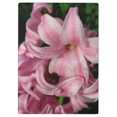 Pink Hyacinth Spring Floral Klembord (Achterkant)