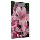 Pink Hyacinth Spring Floral Klembord (Rechts)