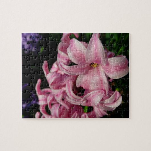 Pink Hyacinth Spring Floral Legpuzzel (Horizontaal)