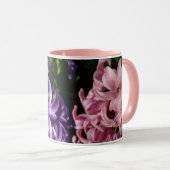 Pink Hyacinth Spring Floral Mok (Voorkant rechts)