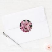 Pink Hyacinth Spring Floral Ronde Sticker (Envelop)