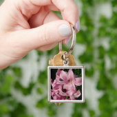 Pink Hyacinth Spring Floral Sleutelhanger (Hand)