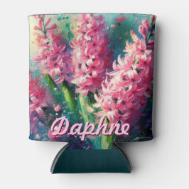 Pink Hyacinths Hyacinth Floral Personalized Blikjeskoeler