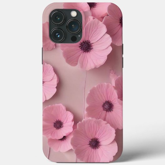 Pink Hydrangea Blooms Floral Case-Mate iPhone Case (Achterkant)