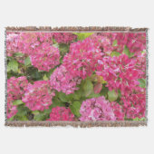 Pink Hydrangea Blooms Floral Deken (Voorkant)