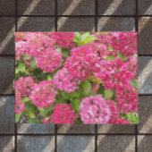 Pink Hydrangea Blooms Floral Deurmat