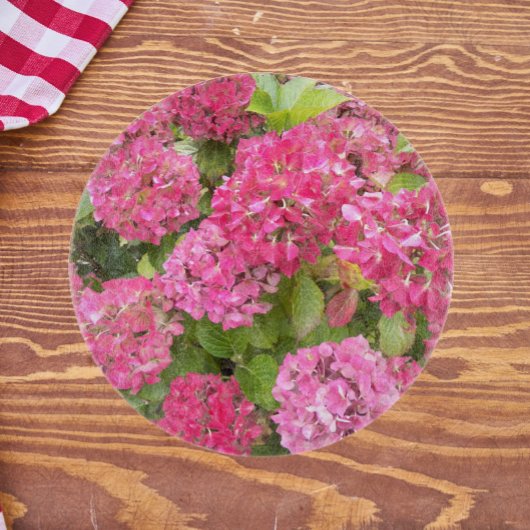 Pink Hydrangea Blooms Floral Snijplank