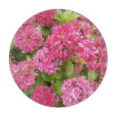 Pink Hydrangea Blooms Floral Snijplank (Voorkant)