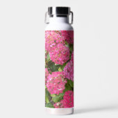 Pink Hydrangea Blooms Floral Waterfles (Voorkant)