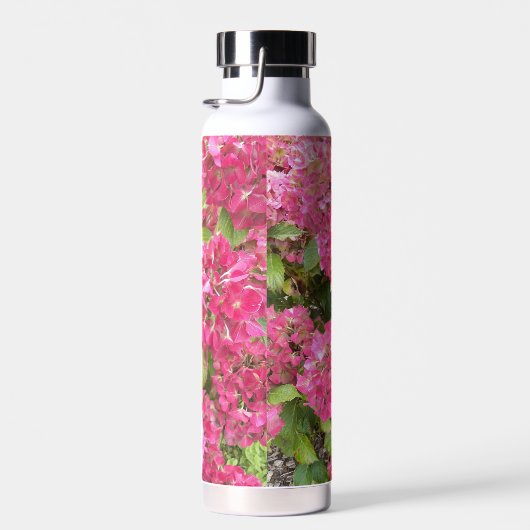 Pink Hydrangea Blooms Floral Waterfles (Rechts)