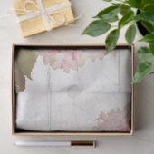 Pink Hydrangea Butterfly Flower Florence Script Ar Tissuepapier (Geschenk)