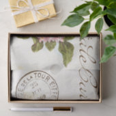 Pink Hydrangea Carte Postale Flower  Frans Tissuepapier (Geschenk)