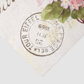 Pink Hydrangea Carte Postale Flower  Frans Tissuepapier (Detail)