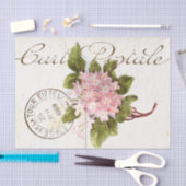 Pink Hydrangea Carte Postale Flower Frans Tissuepapier (Craft)