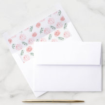 Pink Hydrangea Envelopliner