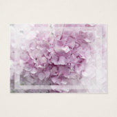 Pink Hydrangea Flower Wedding Charity Favor Kaart (Achterkant)