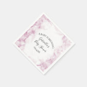 Pink Hydrangea Flowers Baby is Brewer Shower Servet (Hoek)